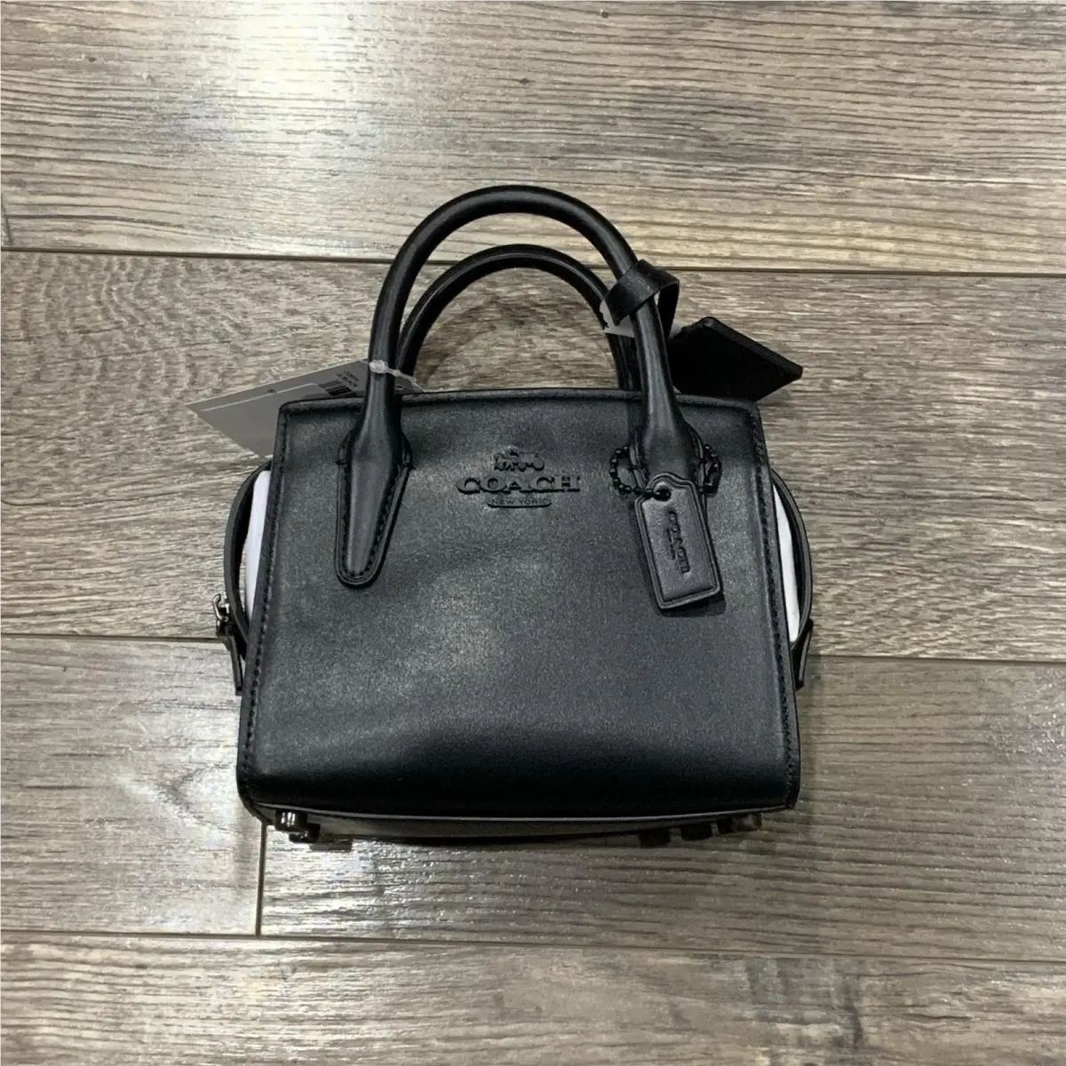 Coach Andrea Mini Carryall Crossbody in Refine Calf Leather Black CO974 —