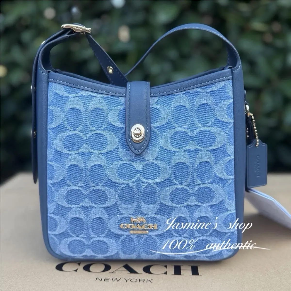 Coach Hadley Mini Crossbody Bag In Signature Denim CCZ44