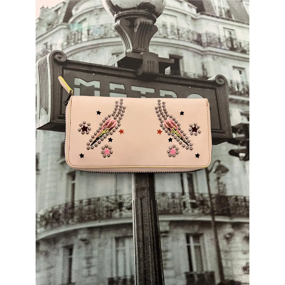 Coach F58184 Women`s Medium Long Wallet In Bp/chalk