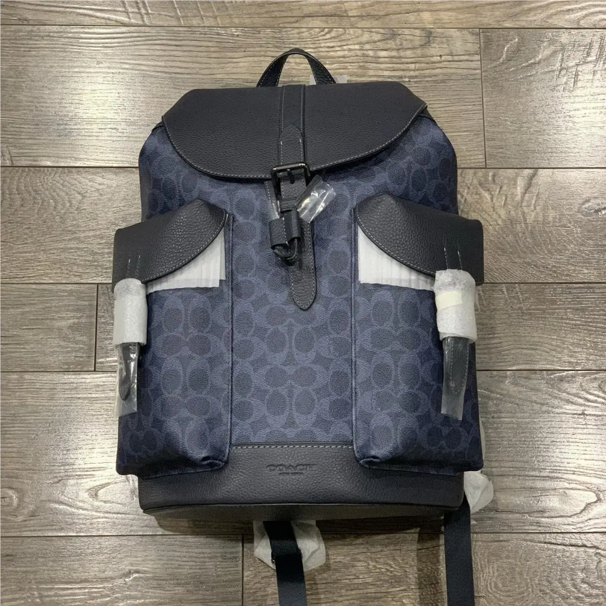 Coach Warner Backpack in Signature Canvas Leather Denim / Blue CW211 —