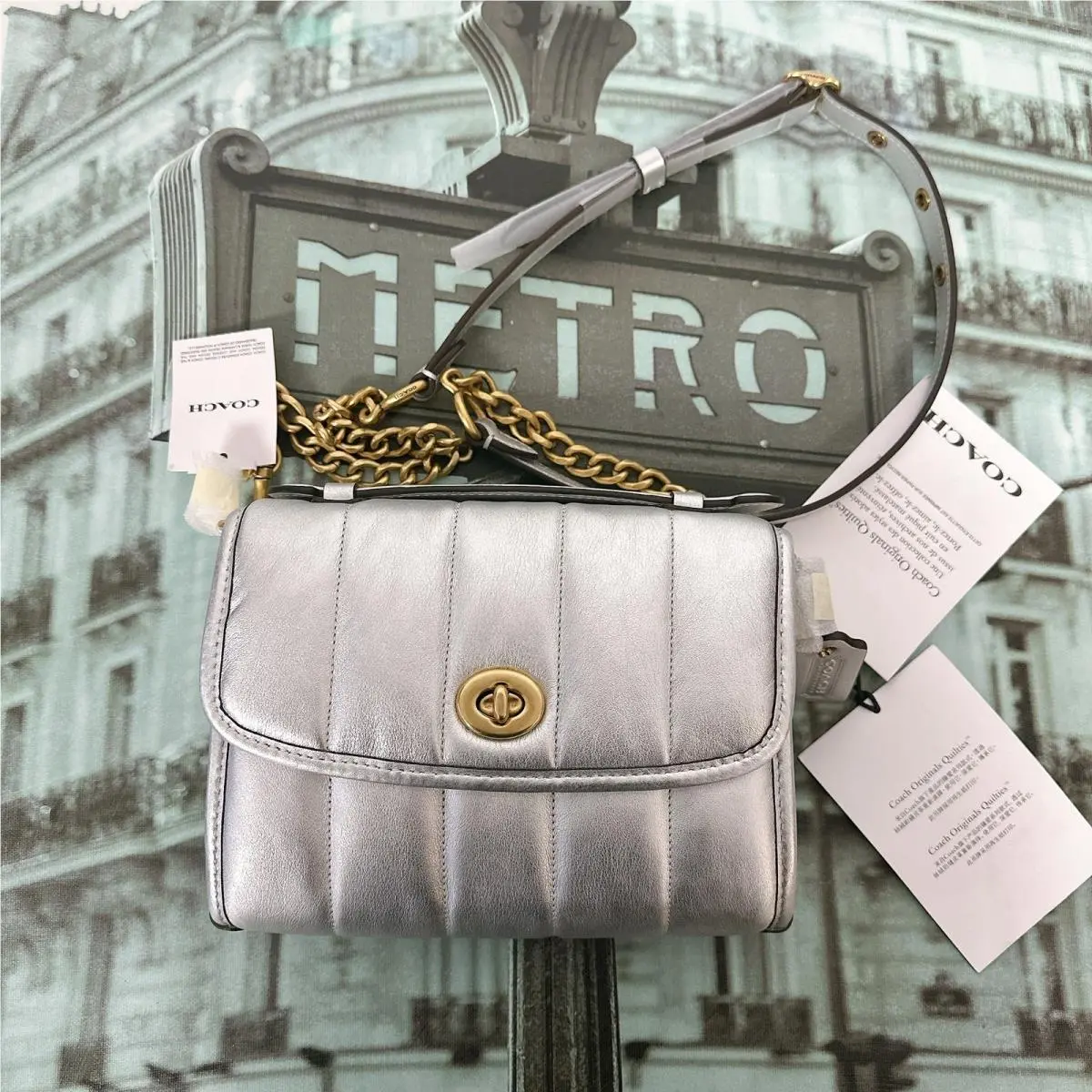 Coach C6730 Kip Turnlock Crossbody with Quilting