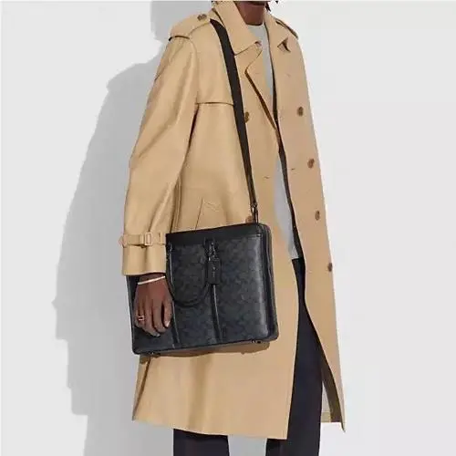 Metropolitan Slim Briefcase in Signature Canvas by Coach