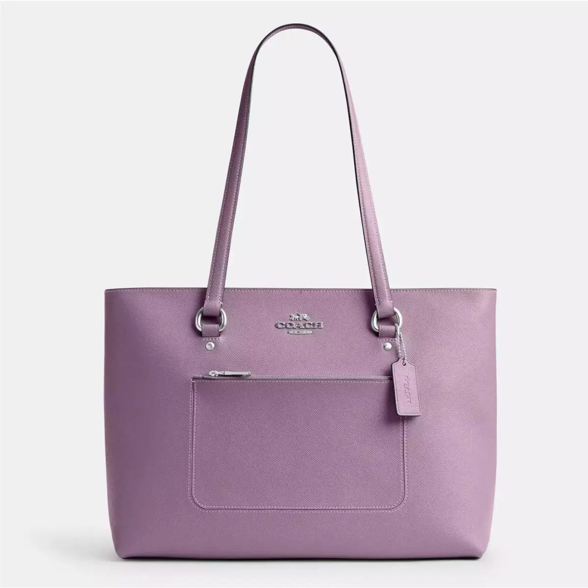 Coach CCD71 Station Tote Shoulder Bag In Crossgrain Leather Jasmine