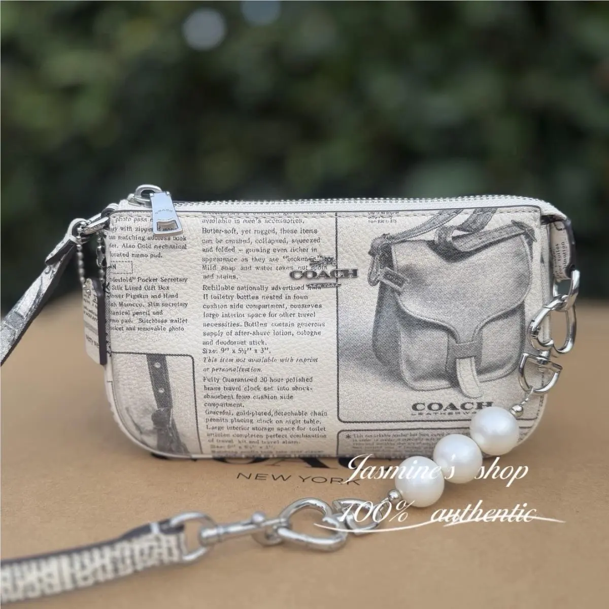 Coach Nolita 19 with Newspaper Print CDC27