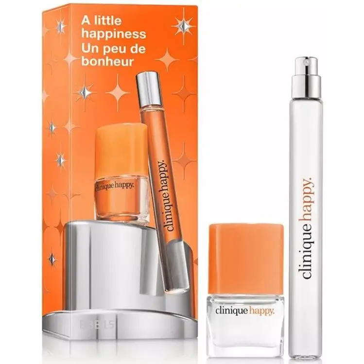 Clinique A Little Happiness Perfume 2PC Mini Gift Set Limited Edit