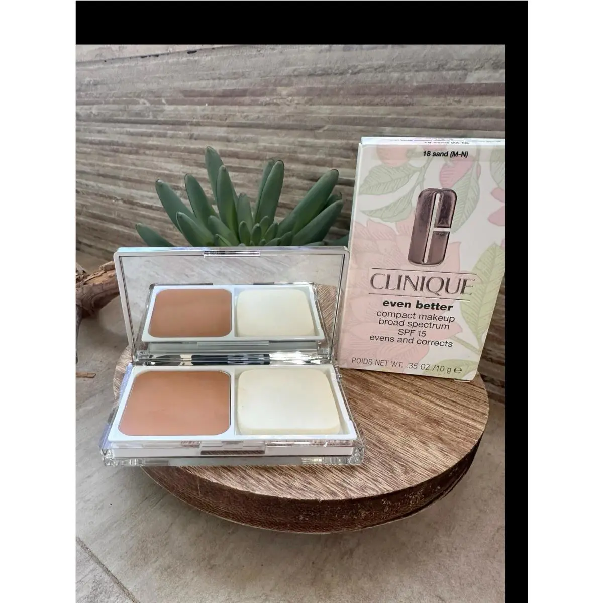 Clinique Even Better Compact Makeup Foundation Broad Spectrum 18 Sand Boxed