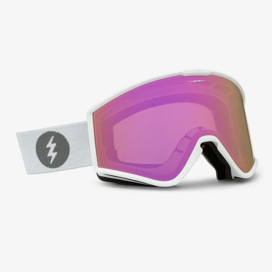 Electric EK1 Small Ski Goggles – Matte White / Pink Chrome