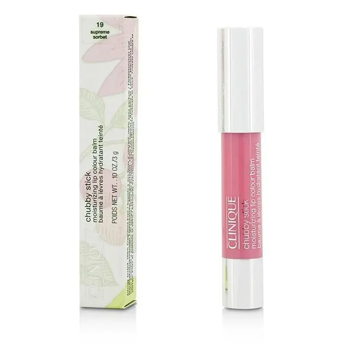 Clinique Chubby Stick 19 Supreme Sorbet Moisturizing Lip Colour Balm Full Sz