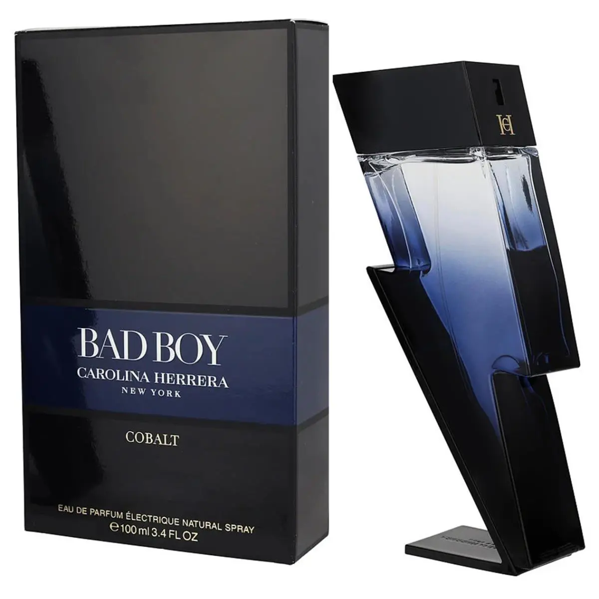 Carolina Herrera Bad Boy Cobalt For Men Cologne 3.4 oz 100 ml Edp Electrique