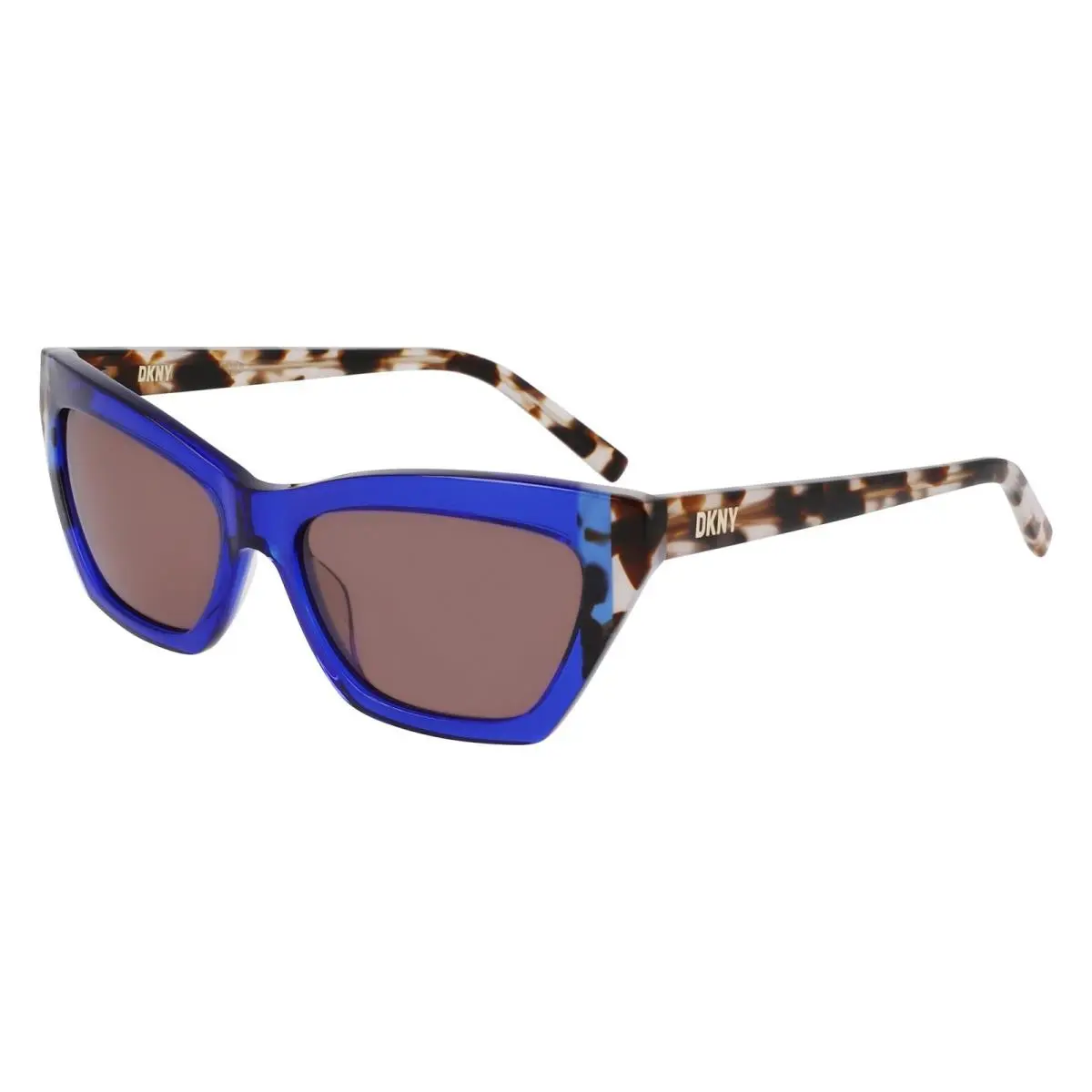 Dkny DK-547S 425 Crystal Cobalt Blue Bone Tortoise Sunglasses