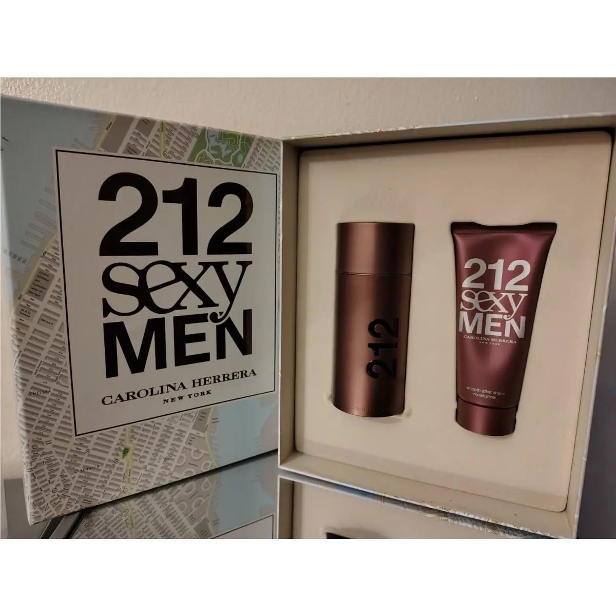 2pc Set 212 Sexy Men Carolina Herrera 3.4 oz Edt+ 3.4 oz After Shave