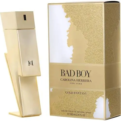 Carolina Herrera Bad Boy Gold Fantasy For Men Eau de Toilette Spray 3.4 oz