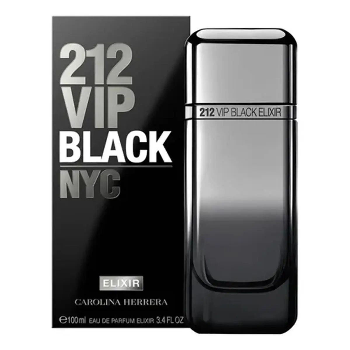 212 Vip Black Nyc Elixir Carolina Herrera 3.4 oz / 100 ml Edp Men Cologne