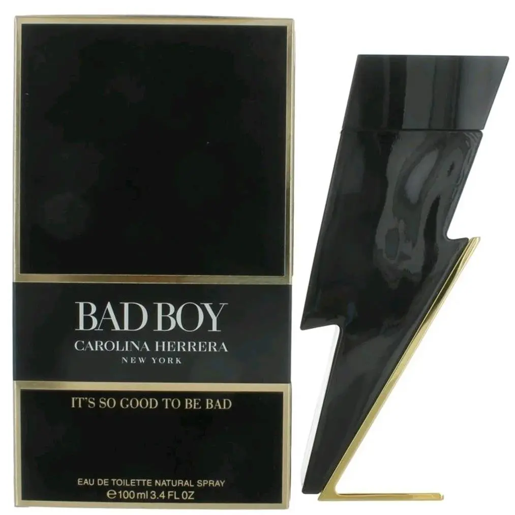 Carolina Herrera Bad Boy For Men Cologne 3.4 oz 100 ml Edt Spray