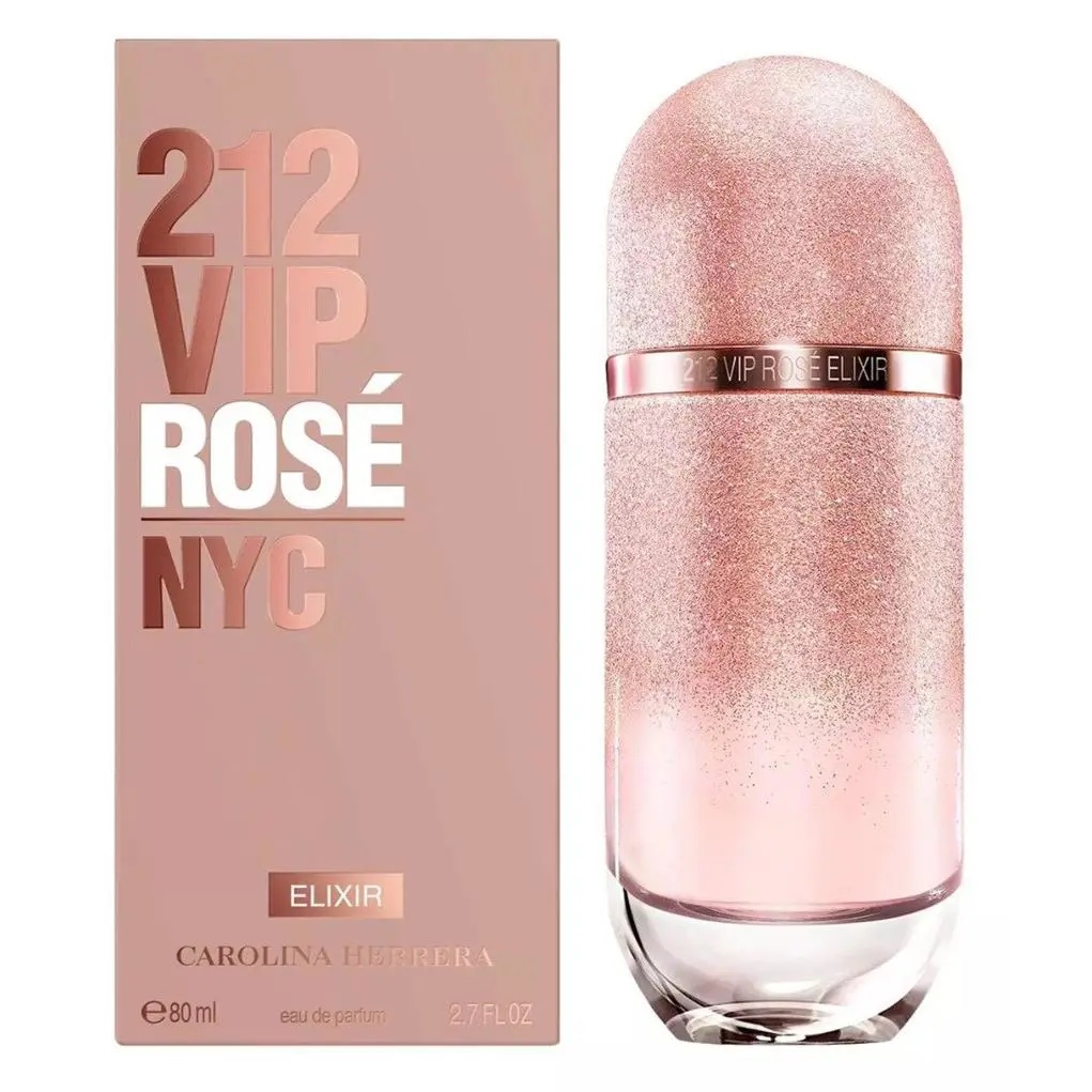 212 Vip Rose Elixir Carolina Herrera 2.7 oz / 80 ml Edp Women Perfume Spray