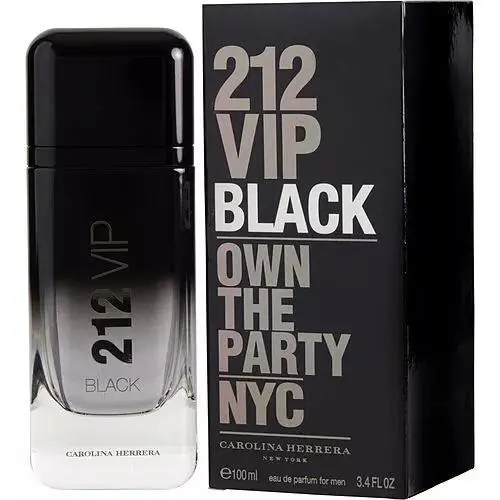 Carolina Herrera 212 Vip Black For Men Eau de Parfum Spray 3.4 oz