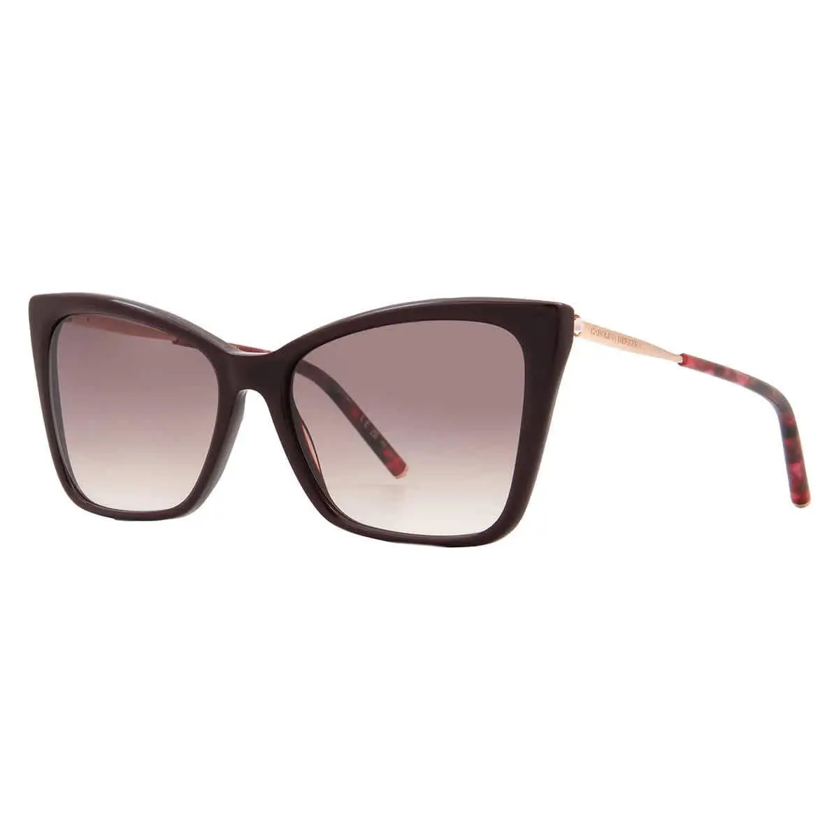 Carolina Herrera Brown Shaded Cat Eye Ladies Sunglasses Her 0180/S 06K3/HA 57 - Multi, Frame: Multi, Lens: Brown