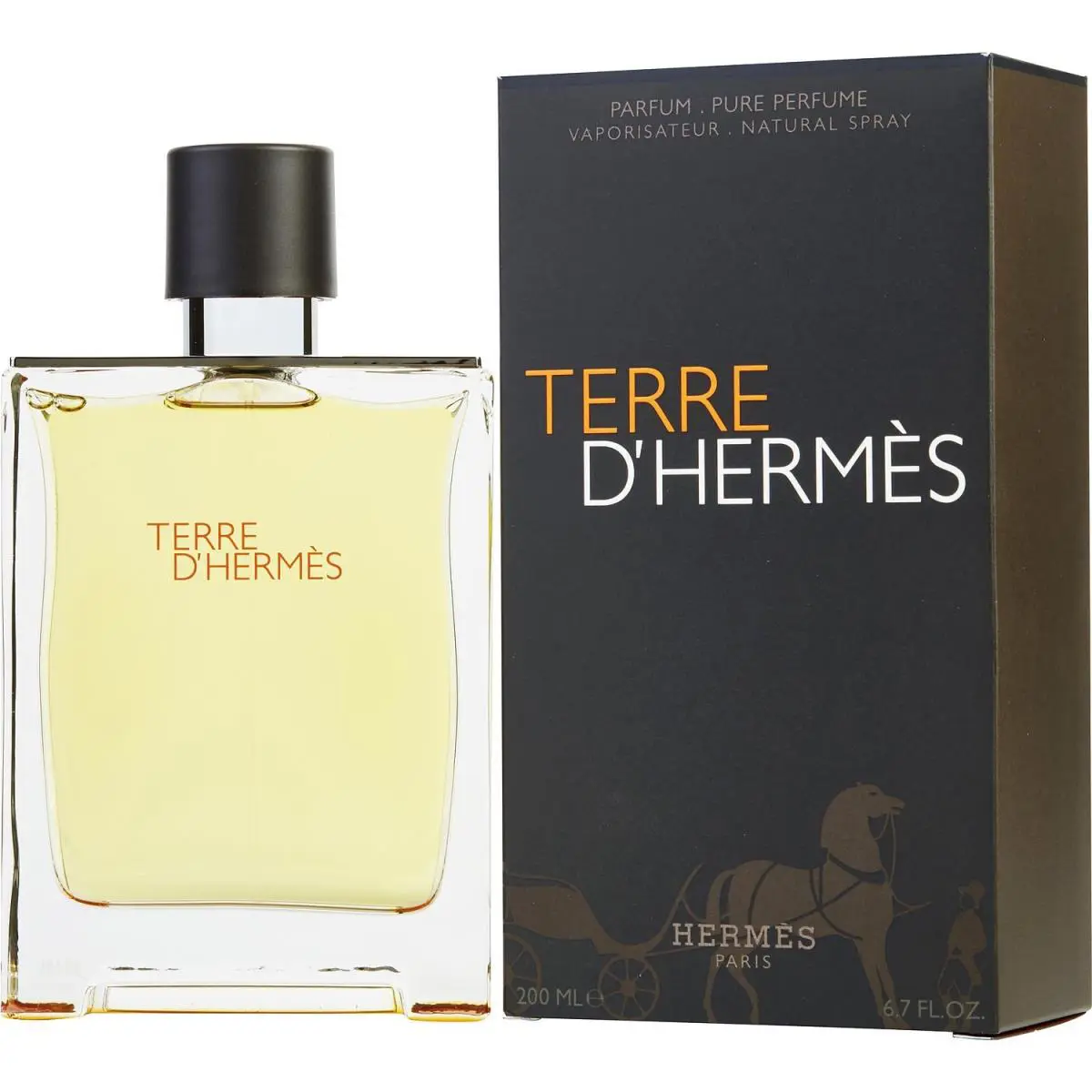 Terre D`hermes Pure Perfume Spray For Men 6.7 oz / 200 ml