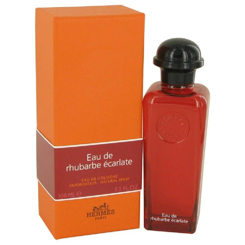 Eau DE Rhubarbe Ecarlet Hermes 3.3 oz / 100 ml Eau De Cologne Men Cologne