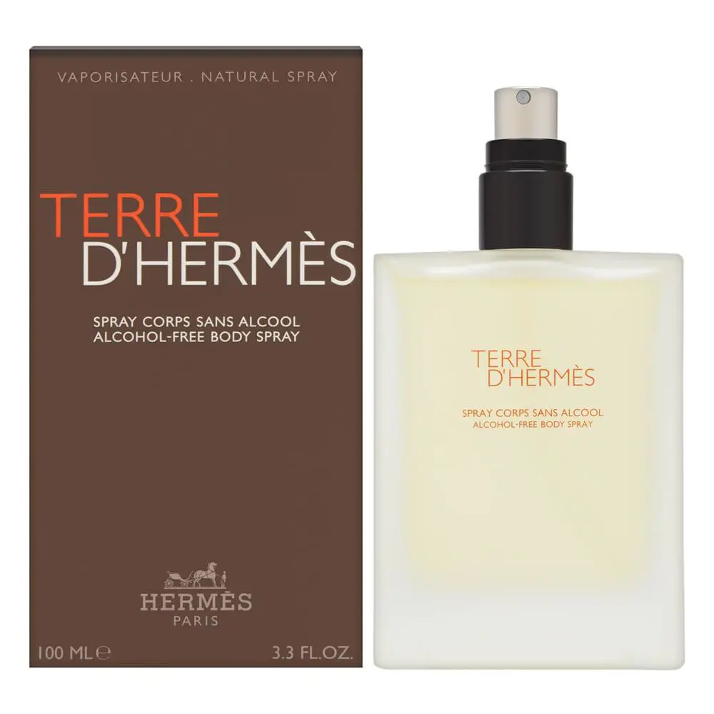 Terre D`hermes by Hermes For Men 3.3 oz Alcohol-free Body Spray