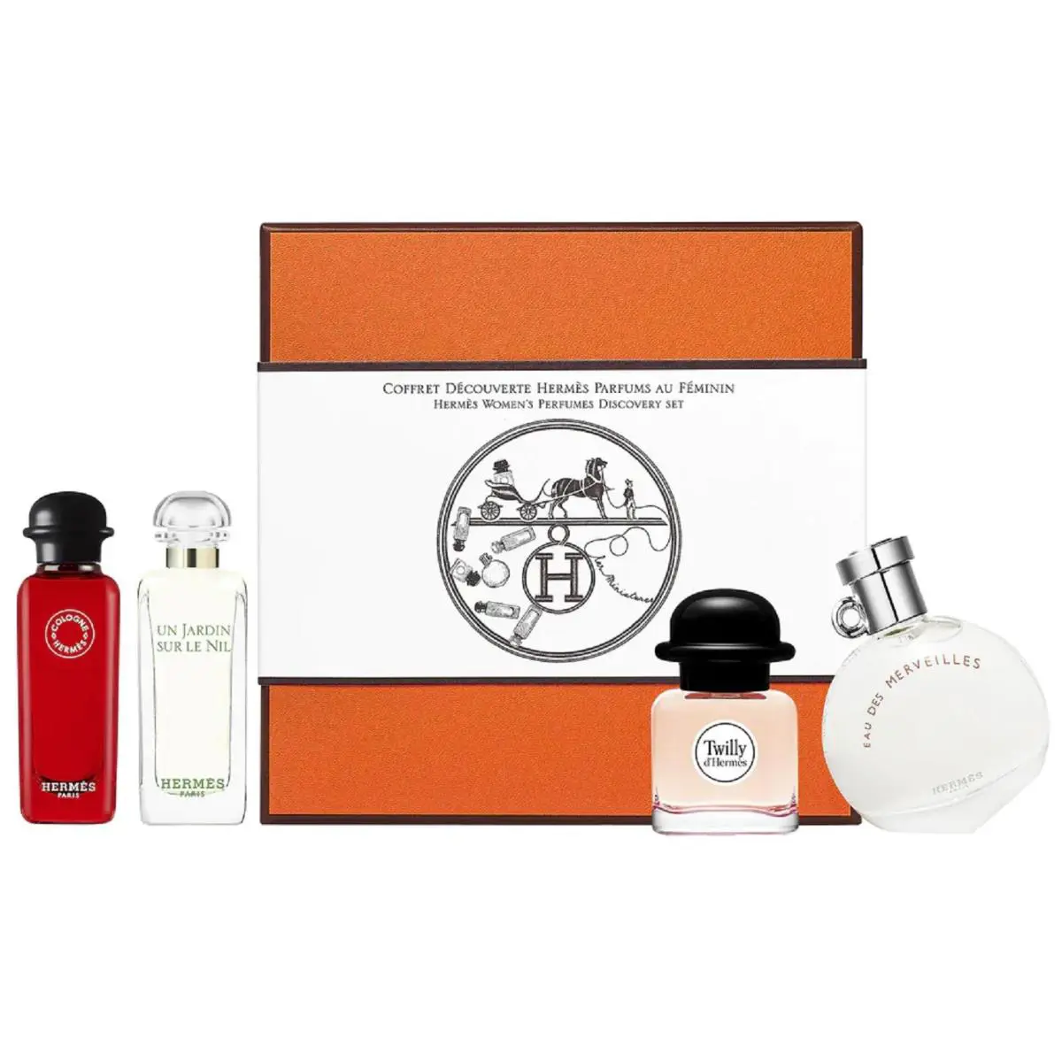 Hermes Variety Miniature Gift Set For Women Perfume - 4 Piece Discovery Set