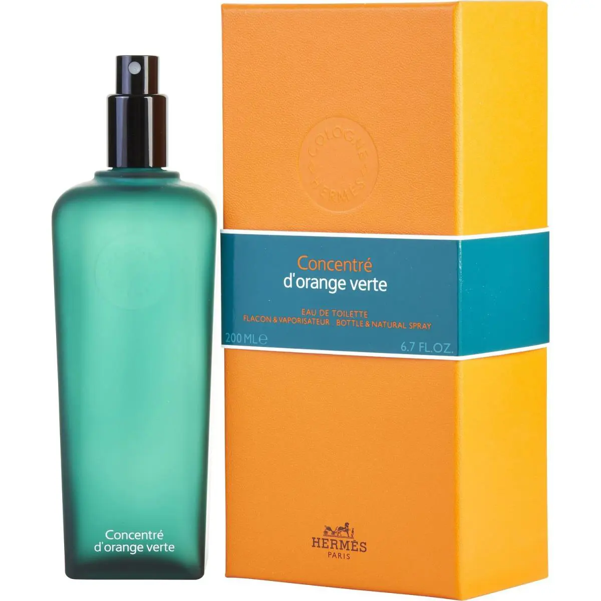 Eau D`orange Verte Concentre by Hermes 6.7 oz / 200 ml Cologne Perfume 4 Unisex