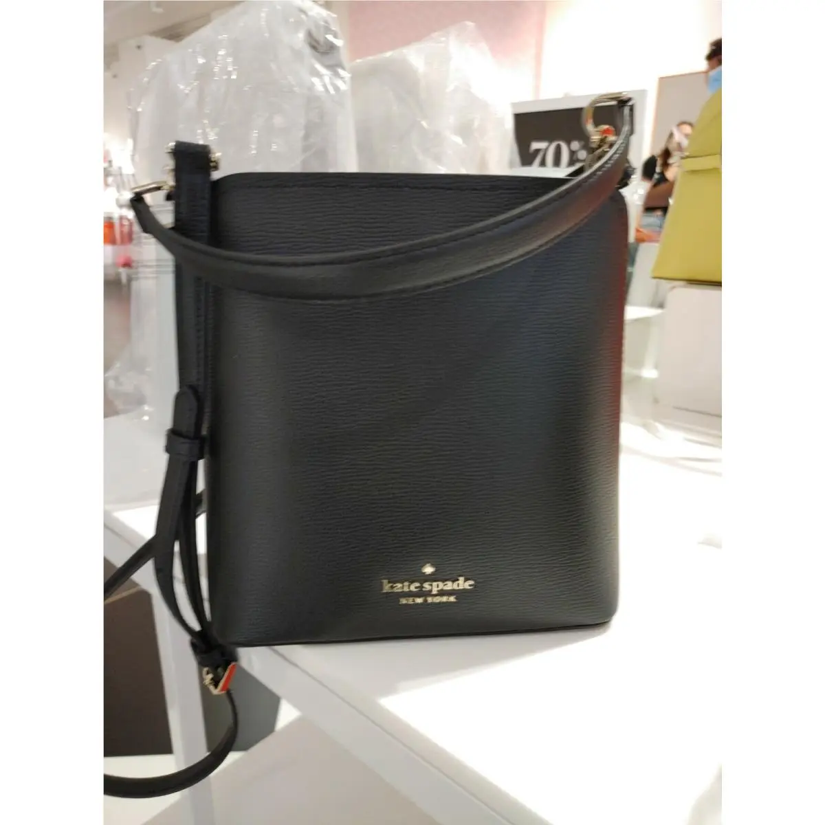 Kate Spade Darcy Refined Grain Leather Bucket Crossbody