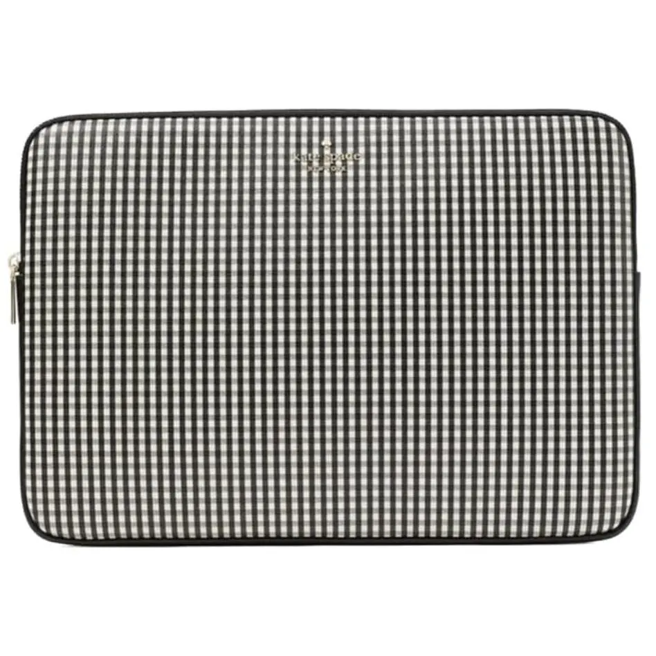 Kate Spade Universal Laptop Case Fit Upto 15 Black Jazzy Gingham