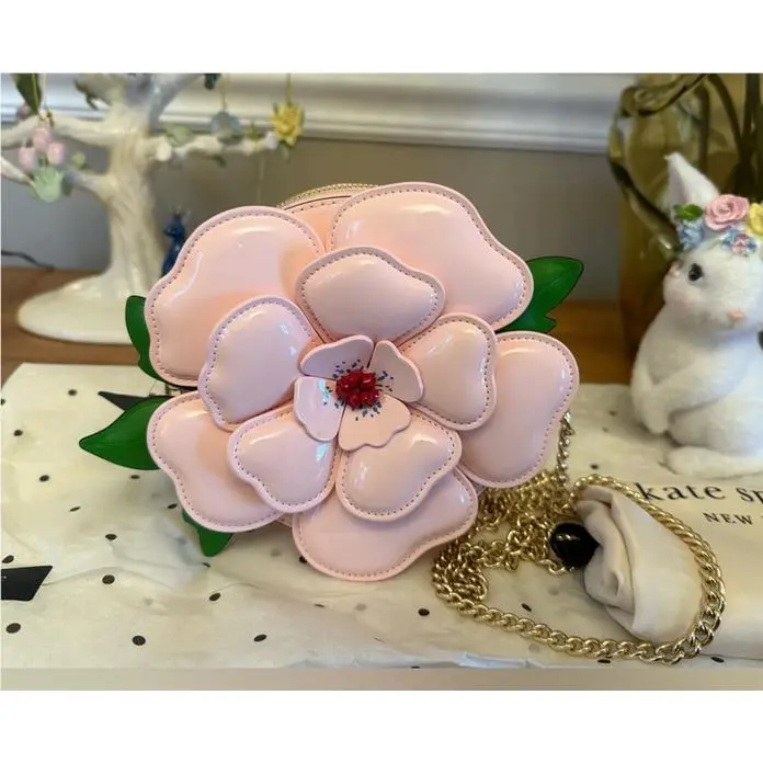 In The Garden 3D Mini Crossbody Flower Purse Pastry Pink Multi by Kate Spade