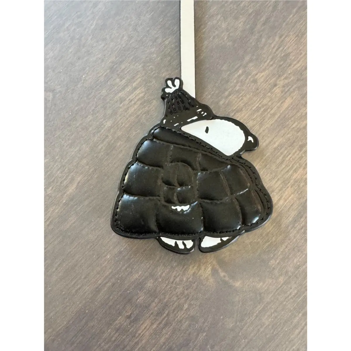 Kate Spade Peanuts Snoopy Puffer Bag Charm Key Chain Fob Limited Edition