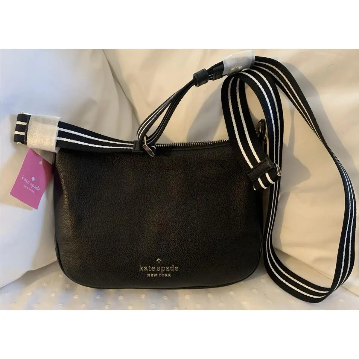 Kate Spade Rosie Crossbody Bag Black Pebbled Leather