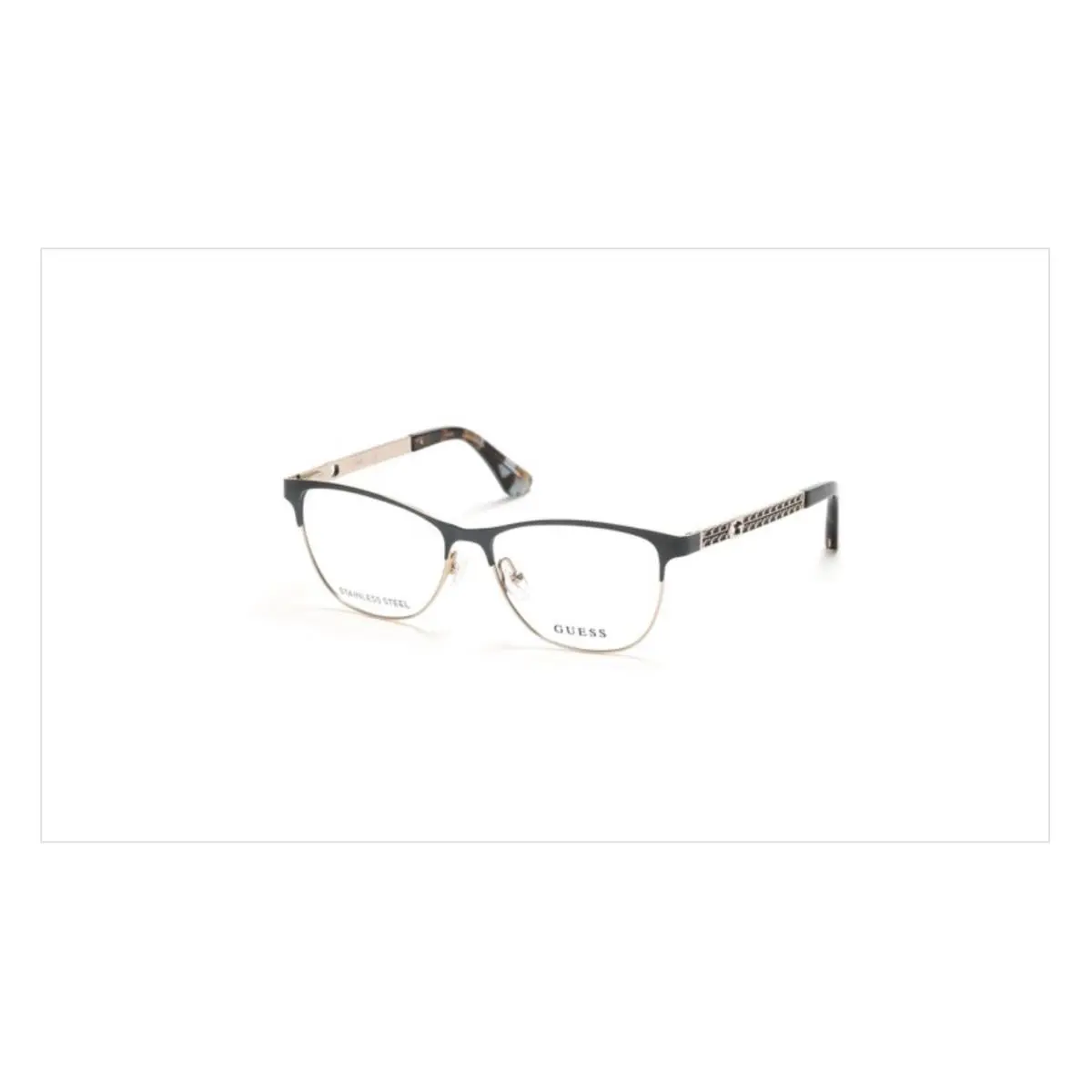 Guess GU2883 091 Matte Blue/gold Metal Unisex Optical Eyeglasses Frame 49-14-140
