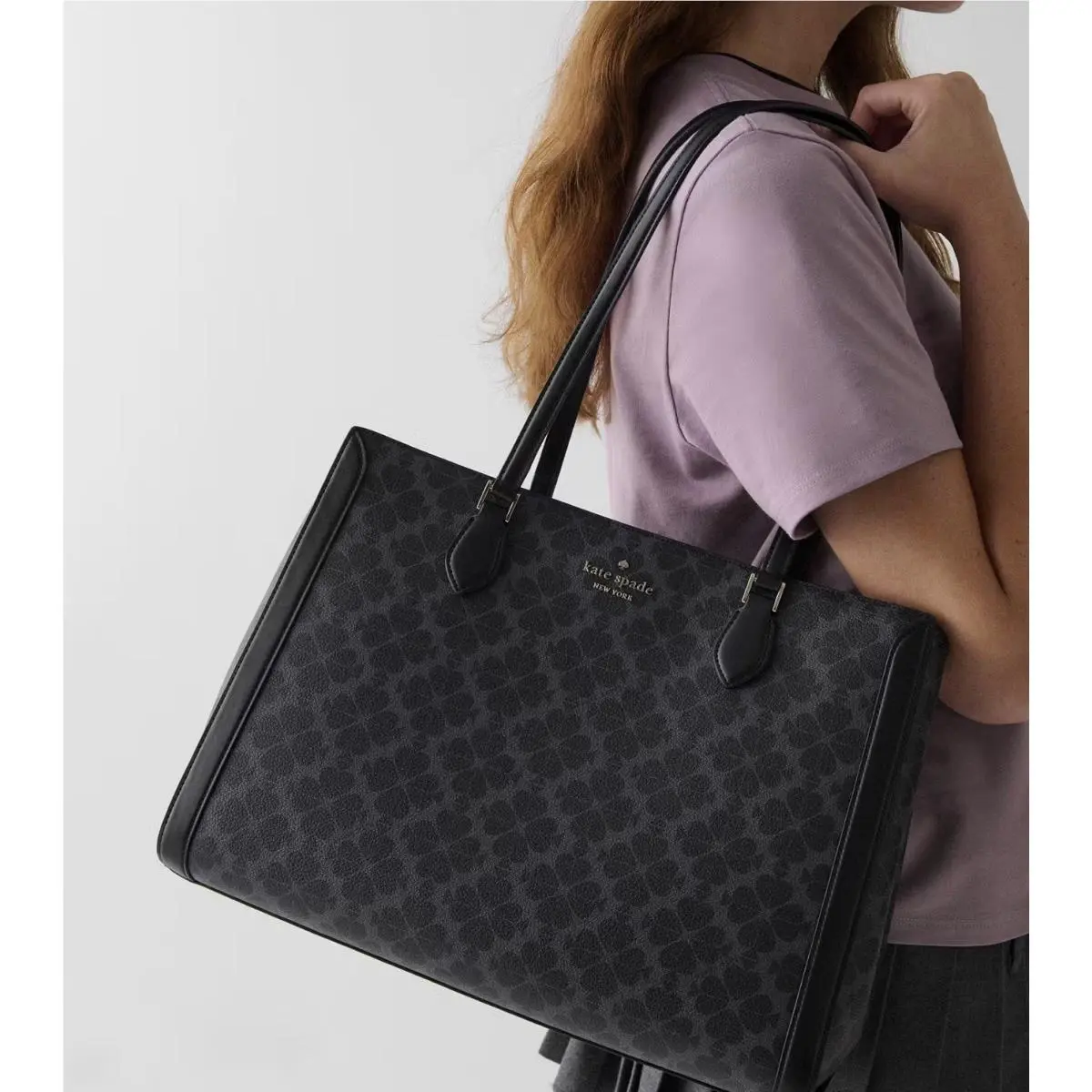 Signature Spade Flower East West Large Laptop Tote by Kate Spade