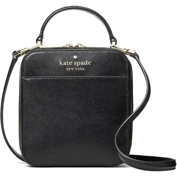 New Kate Spade Daisy Vanity Box Saffiano Leather Crossbody Bag WKR00312