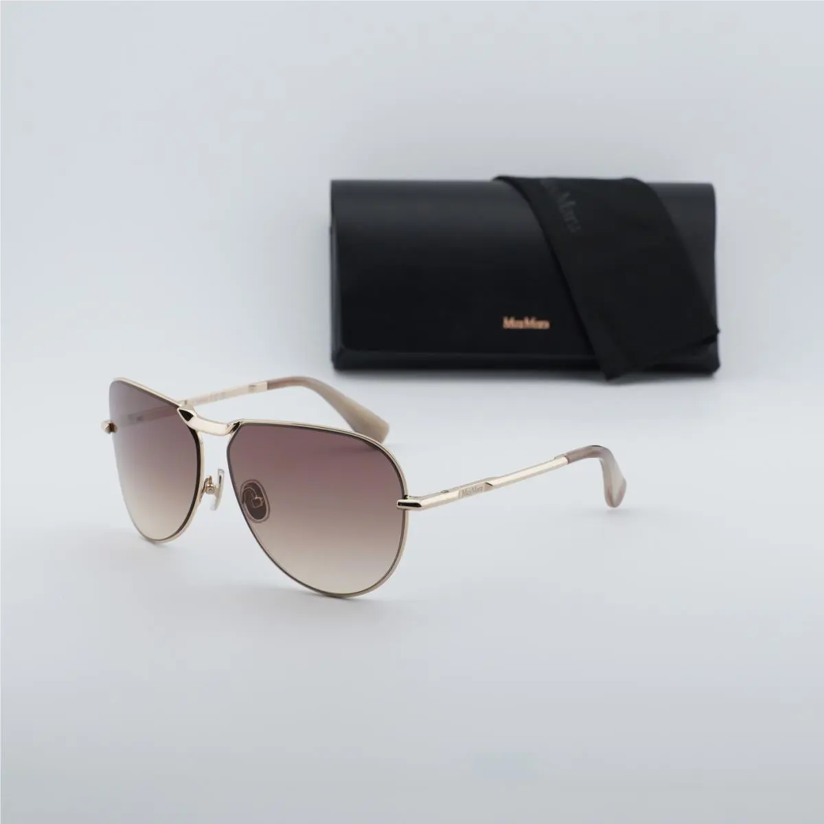 Max Mara MM0134 32F Gold/brown Gradient 59-13-125 Sunglasses