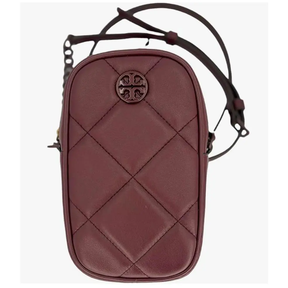 Tory Burch Willa Soft Quilt Phone Crossbody 139305 Claret 639