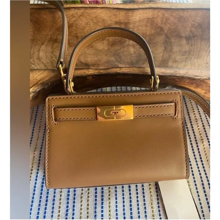 Tory Burch Lee Radziwill Nano Mini Bag Brown and Dust Bag