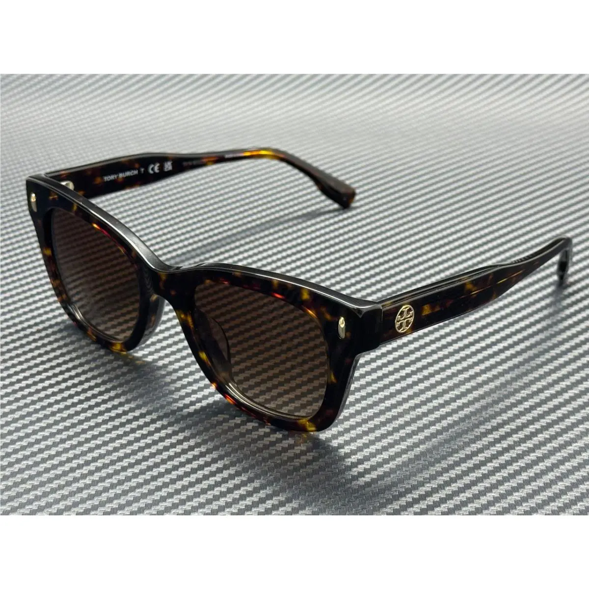 Tory Burch TY7225U 196413 Dark Tortoise Brown Gradient Women`s 51 mm Sunglasses