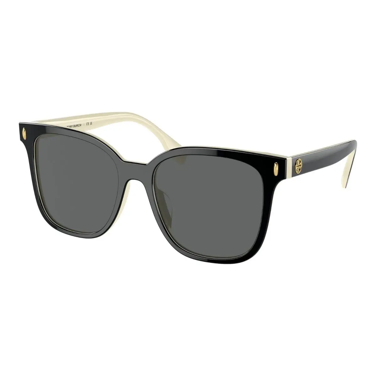 Tory Burch TY7203U 198887 Black- Ivory 53mm Sunglasses / /