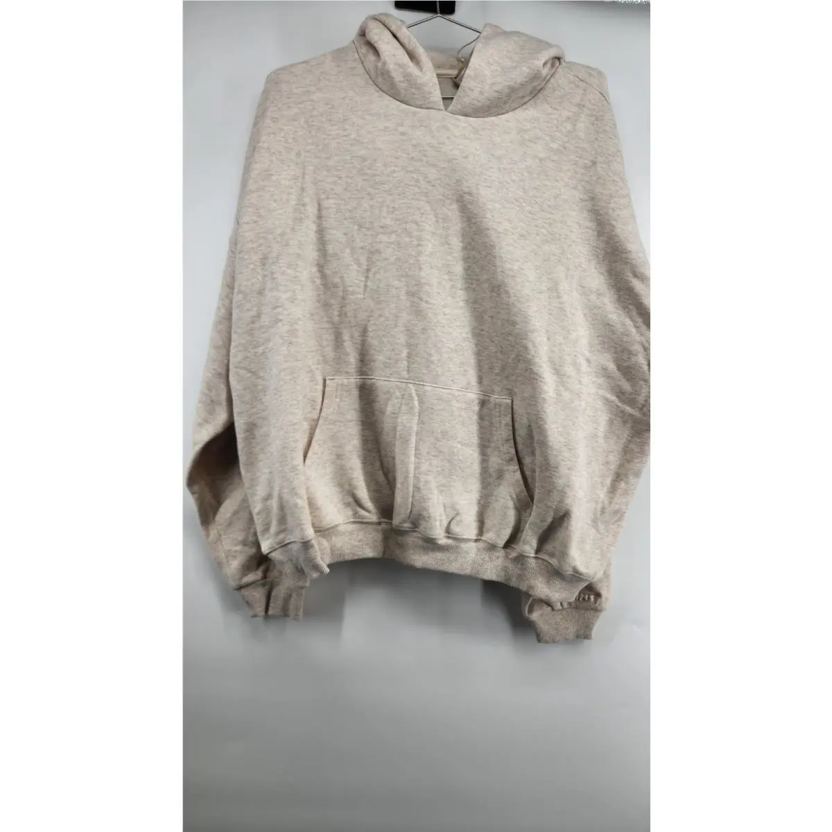 Skims 3X Oatmeal Heather Cotton Fleece Classic Pullover Hoodie Sweatshirt