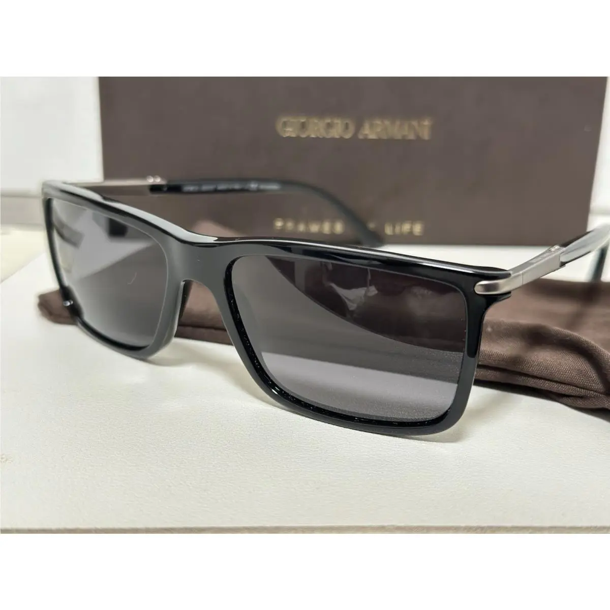 Giorgio Armani AR 8010 5017/81 - 55 Black Sunglasses