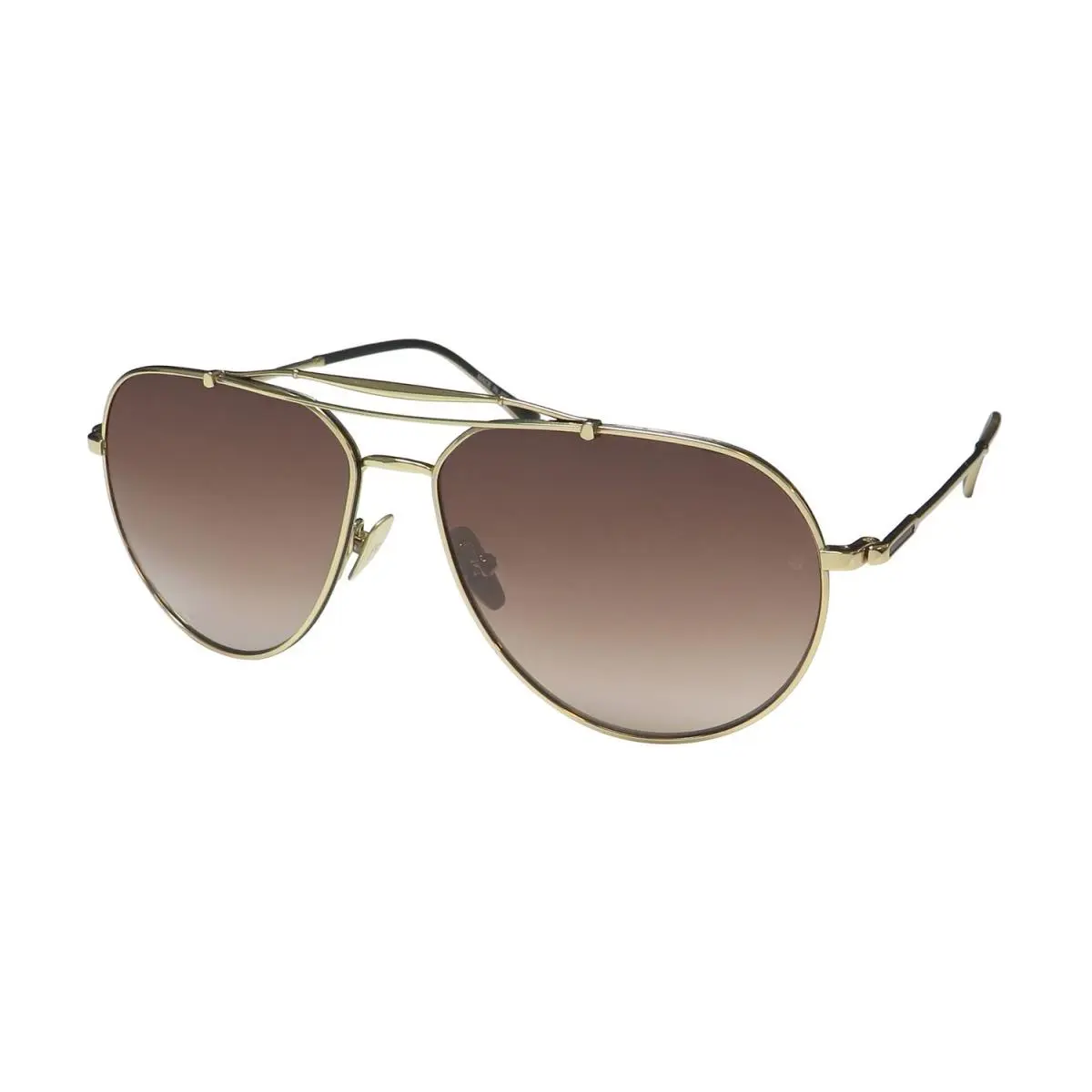 V549 Sunglasses Italian Mafia Boss Pilot Shap Lenses Designer Gold by John Varvatos