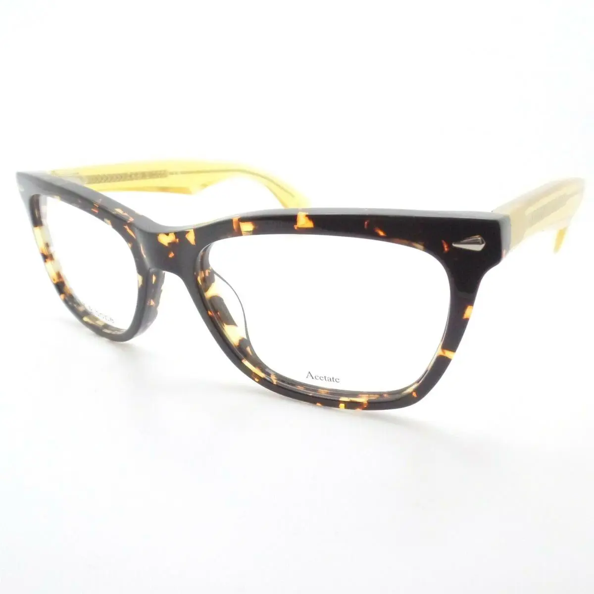 Rag Bone Rnb 3001 A84 Havana Yellow 50m Eyeglass Frame