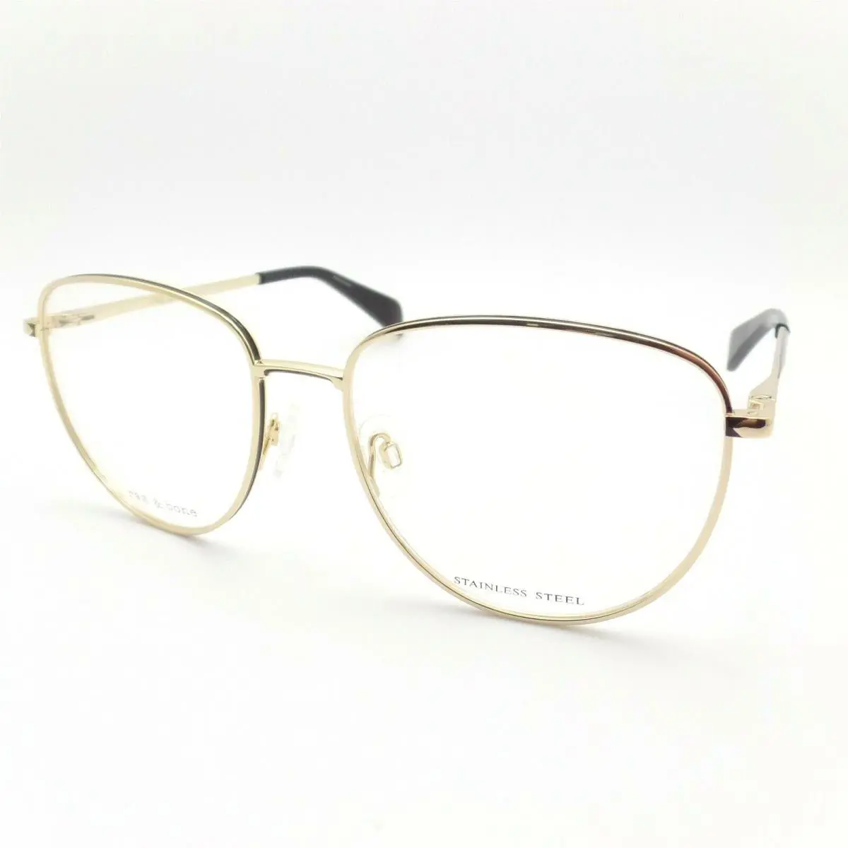 Rag Bone Rnb 7017 J5G Gold Black 56mm Eyeglass Frame