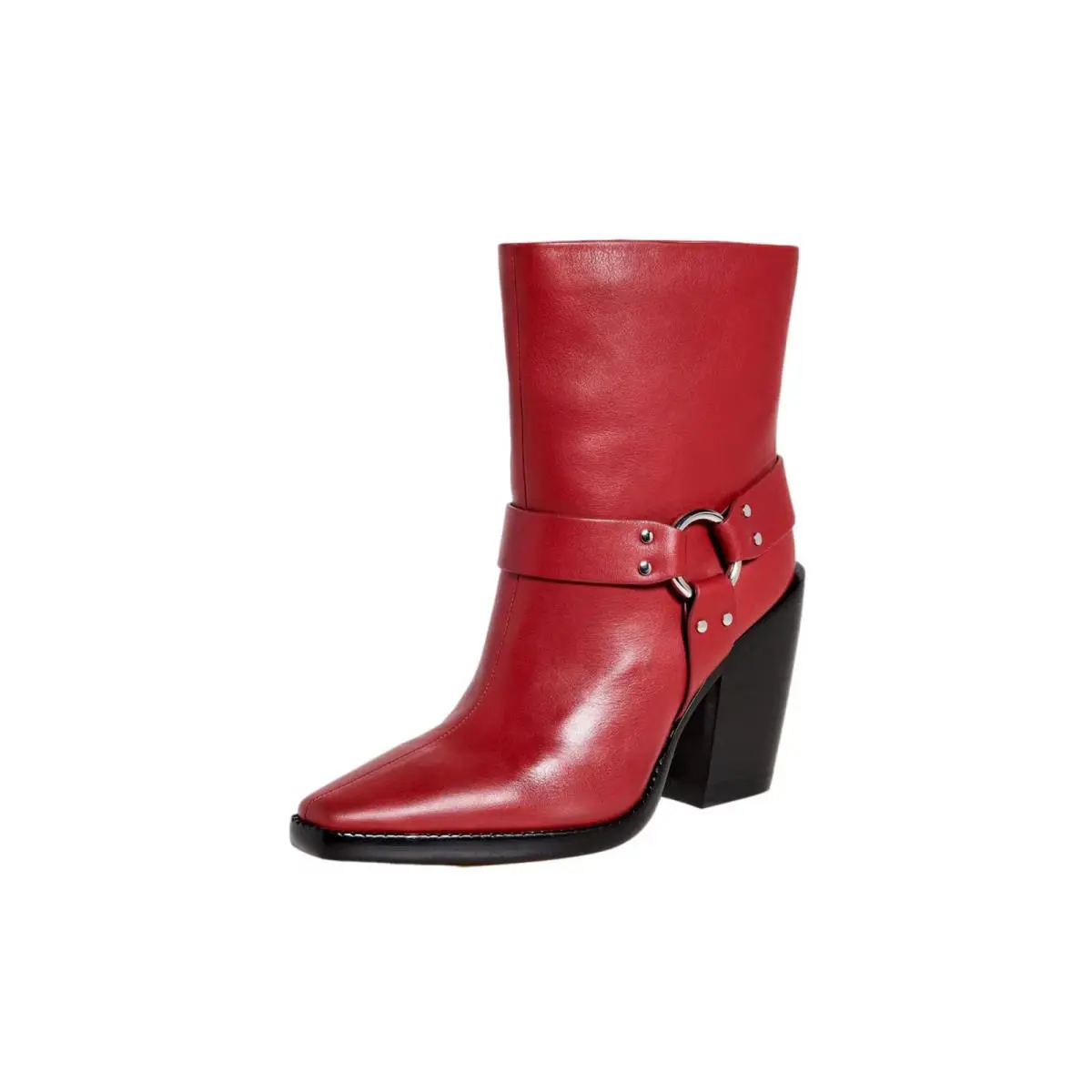 Rag Bone Rio Western Ruby Red WFF22FF014PM14 Women`s Size 9.5 Medium