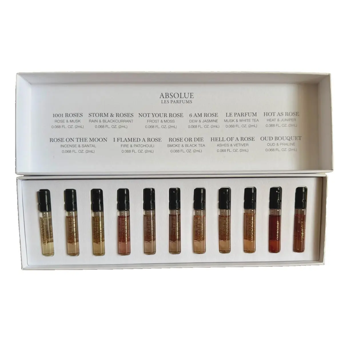Lancome Absolue Les Parfums Rose Collection Discovery Set 11 Scents /2 ml Each