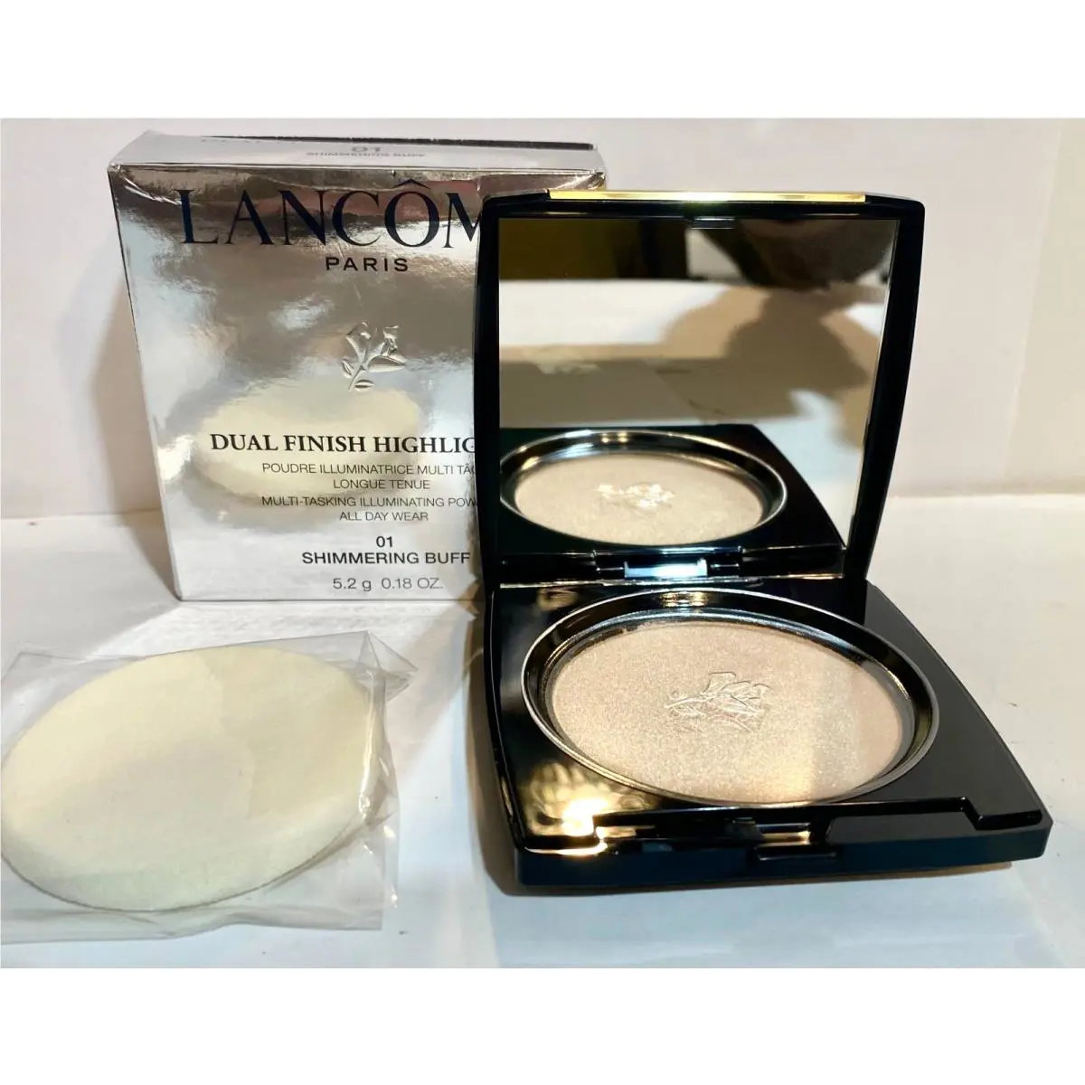 Lancome Dual Finish Highlighter Illuminating Powder 01 Shimmering Buff