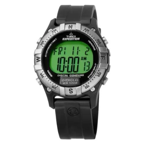Men`s T49685 Digital Compass Resin Strap Expedition Watch by Timex