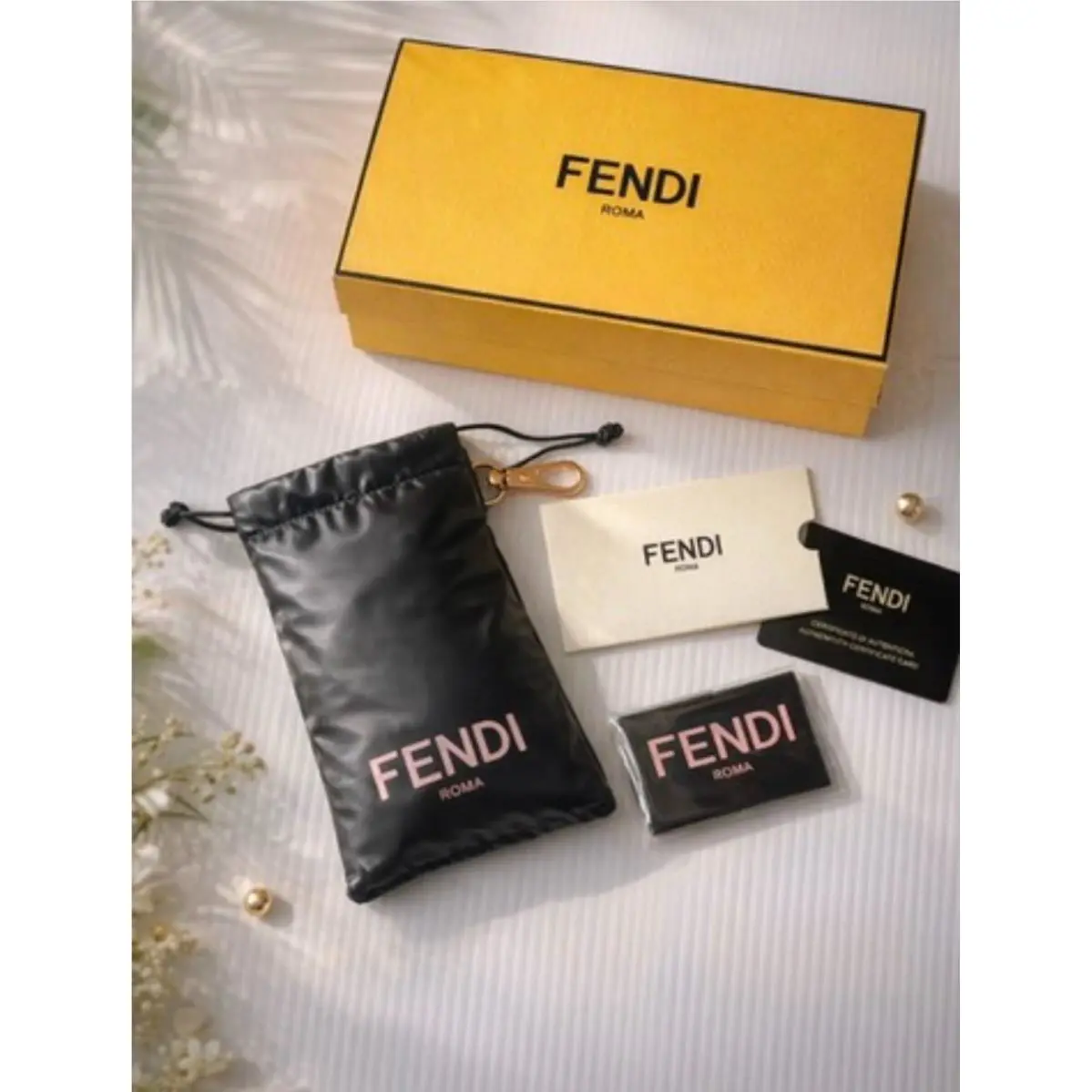 Fendi Roma Sunglasses Accessories Set Case Pouch Box Cloth Certificate