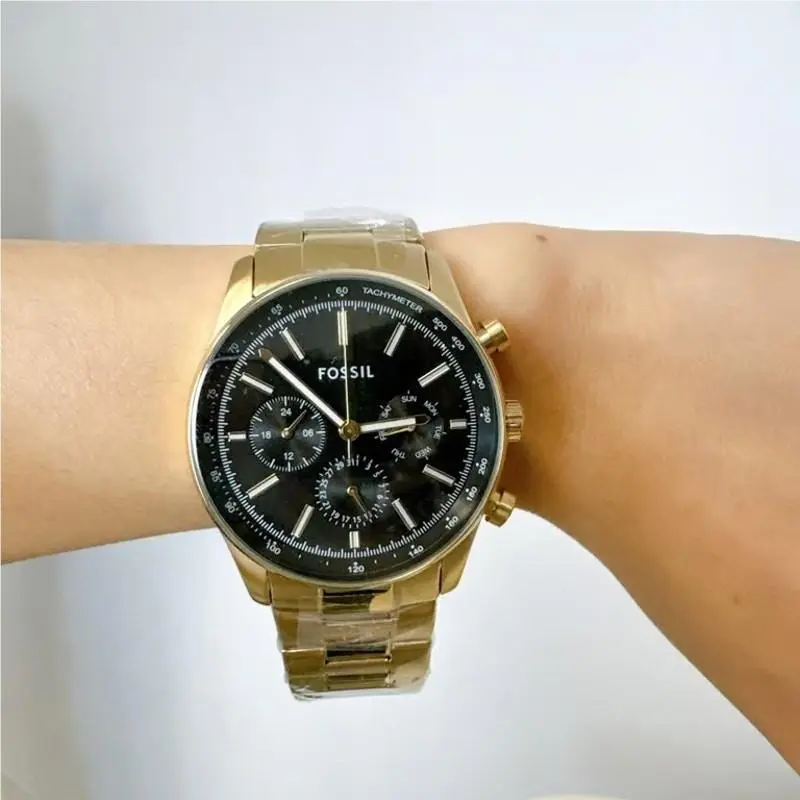 Fossil BQM2855 Sullivan Multifunction Gold-tone Stainless Steel Watch BQ2855